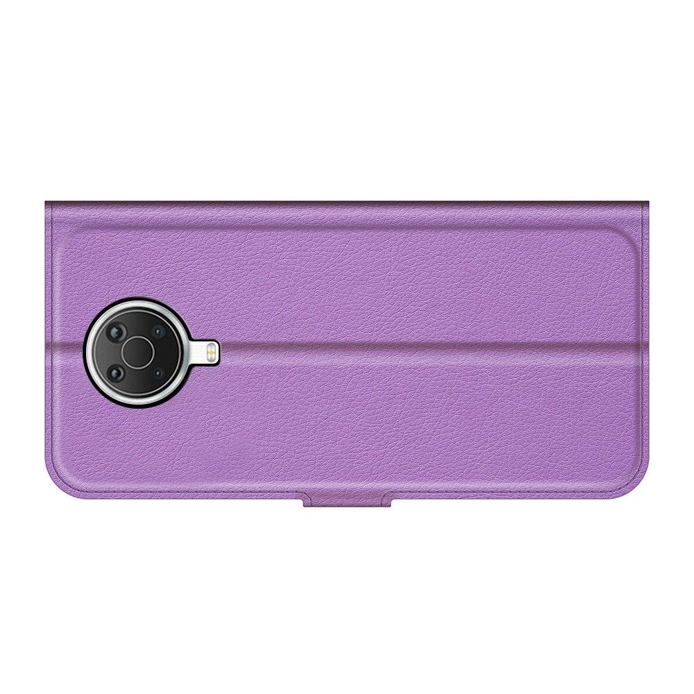 Вертикальный флип чехол книжка с откидыванием вниз для Nokia G10 / Nokia G20 - Фиолетовый