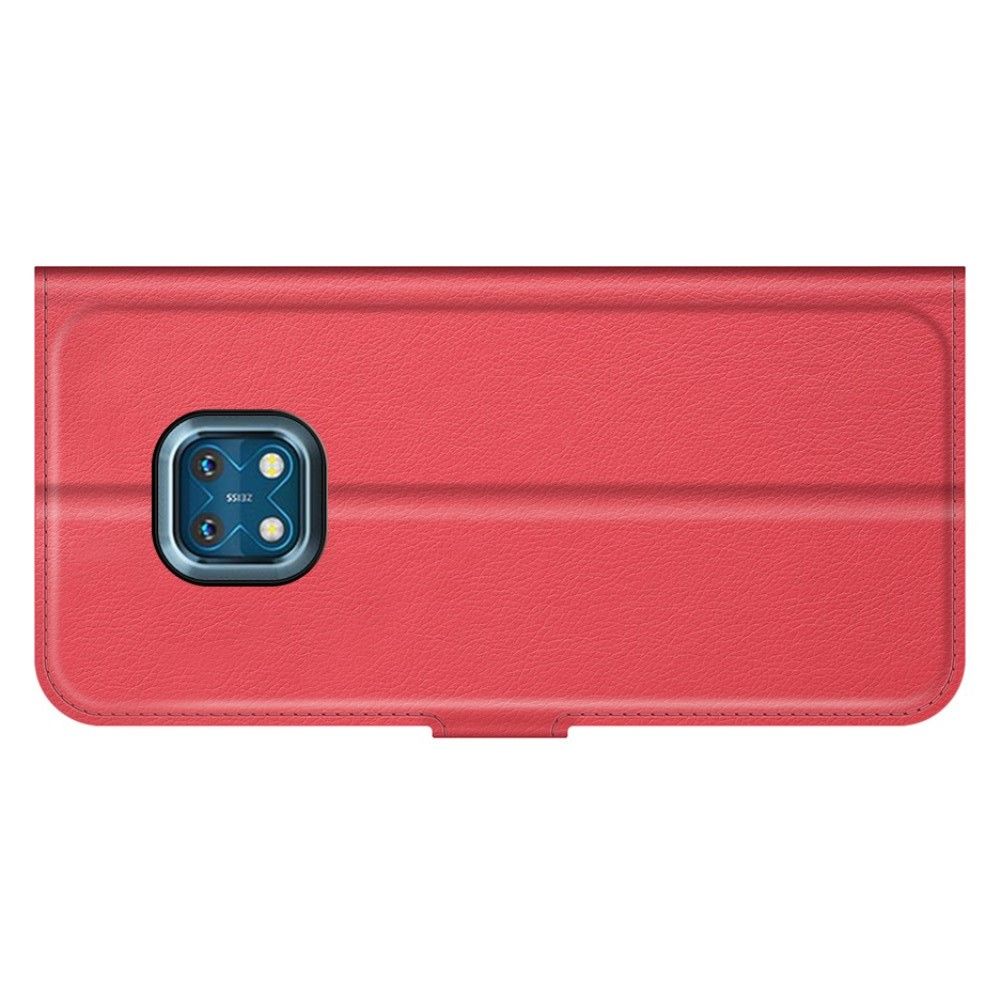 Вертикальный флип чехол книжка с откидыванием вниз для Nokia XR20 - Красный