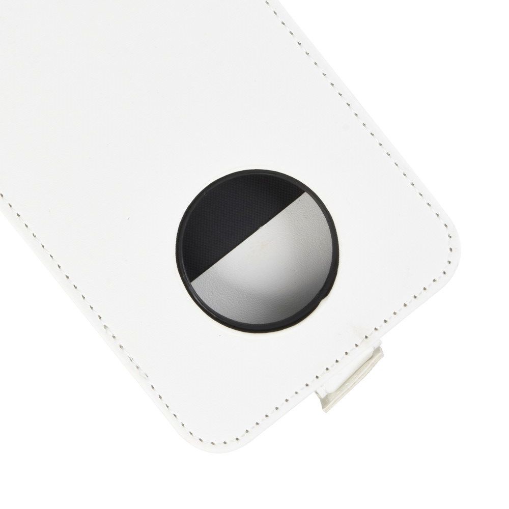 Вертикальный флип чехол книжка с откидыванием вниз для OnePlus 7T - Белый