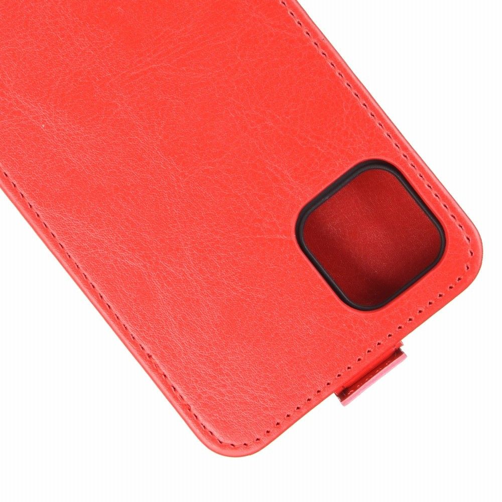 Вертикальный флип чехол книжка с откидыванием вниз для Realme C11 - Красный