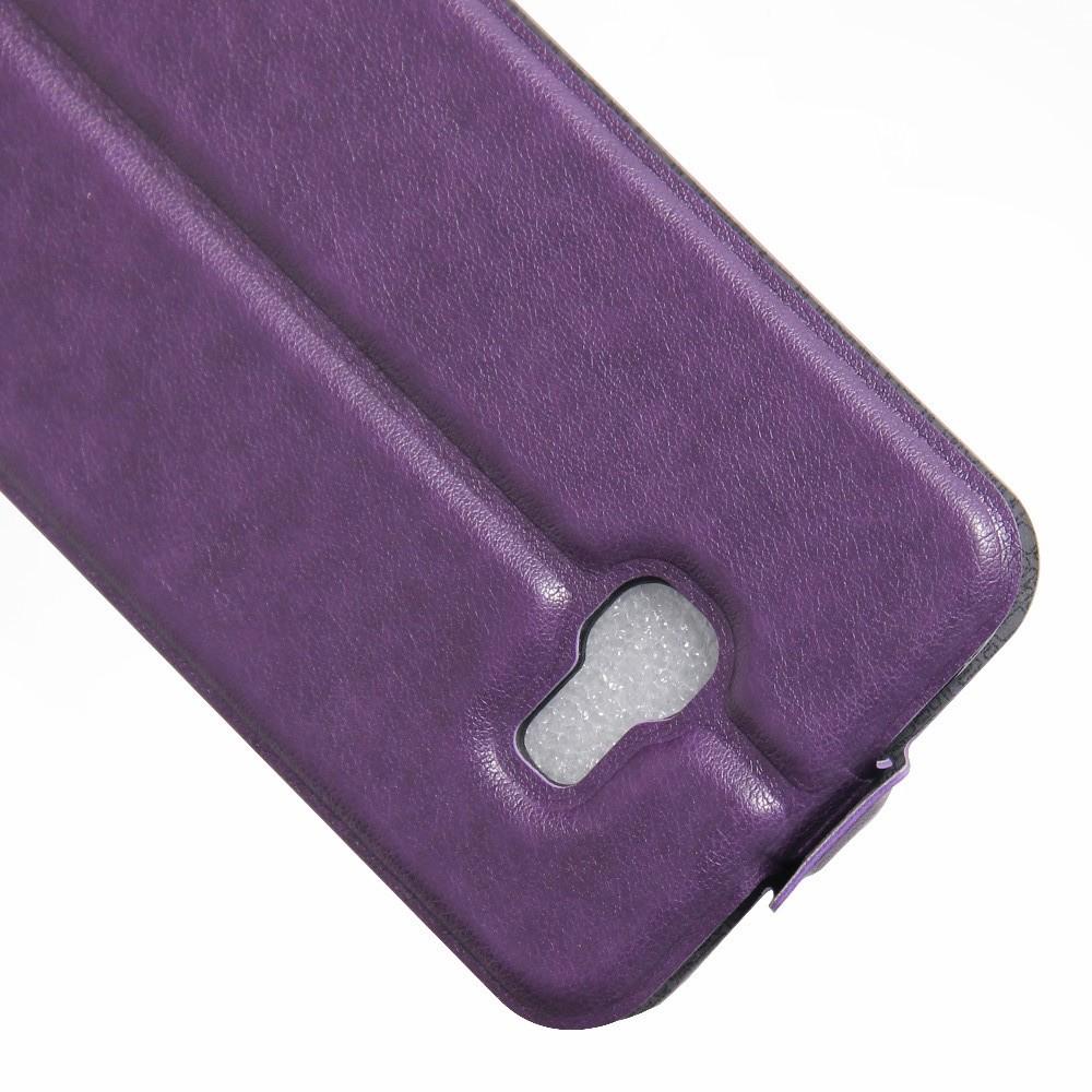 Вертикальный флип чехол книжка с откидыванием вниз для Samsung Galaxy A5 2017 SM-A520F - Фиолетовый
