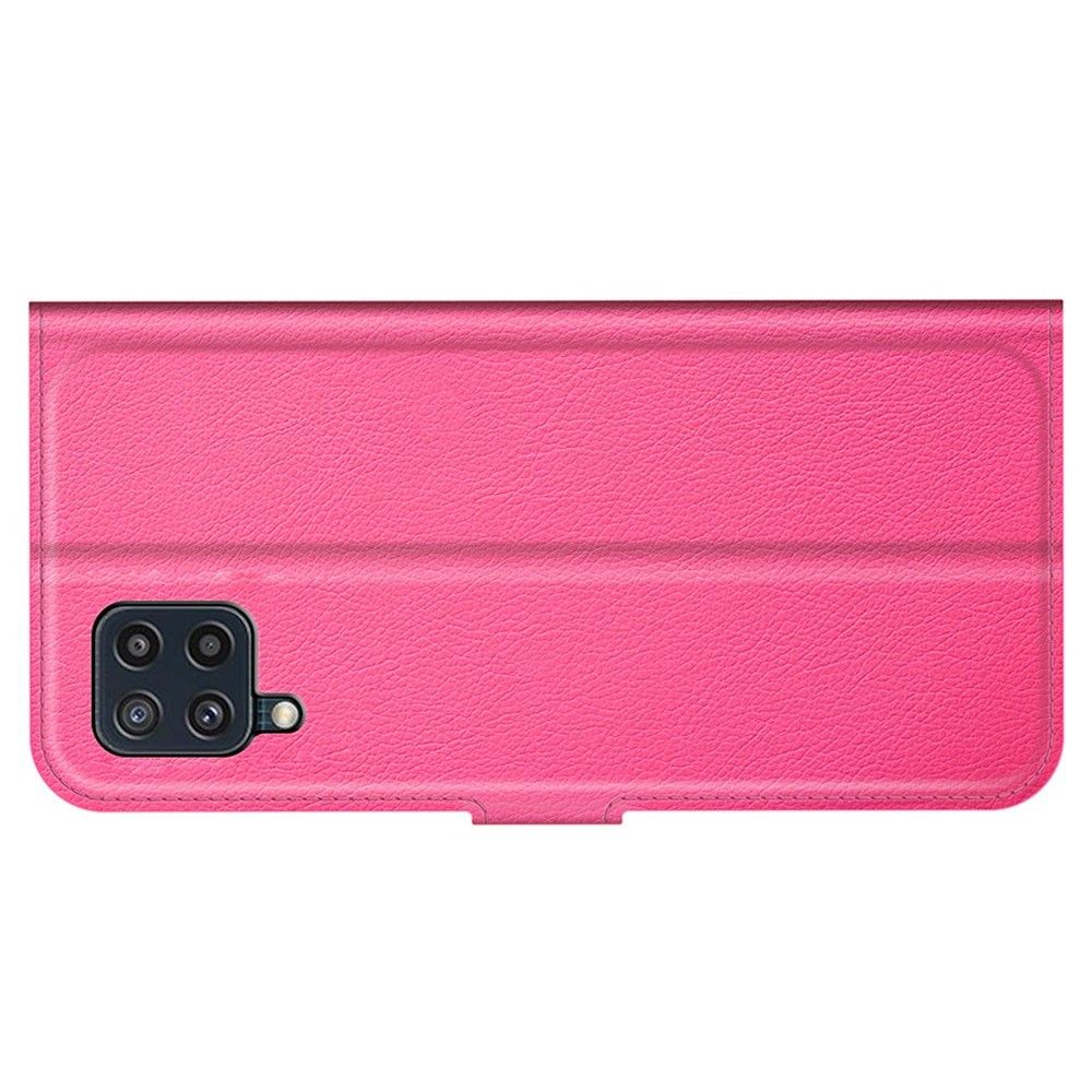 Вертикальный флип чехол книжка с откидыванием вниз для Samsung Galaxy M32 - Розовый