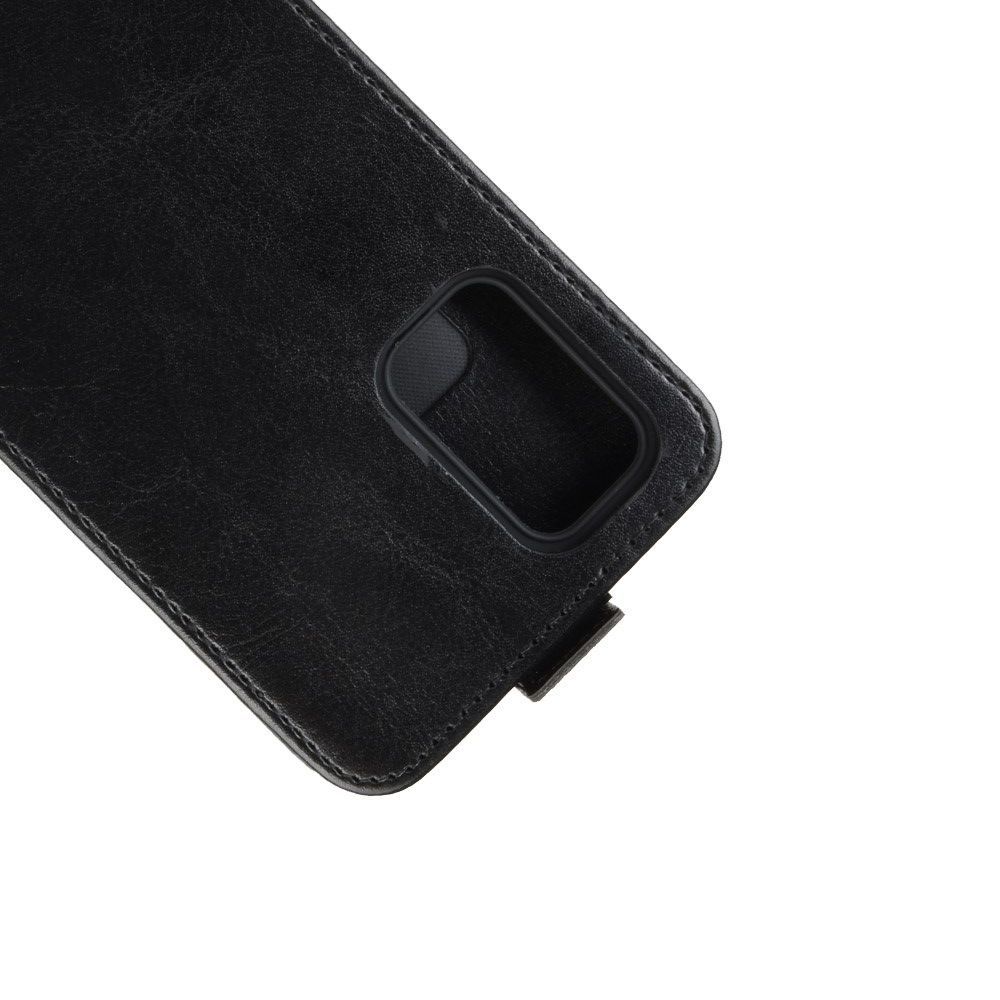 Вертикальный флип чехол книжка с откидыванием вниз для Samsung Galaxy S20 - Черный