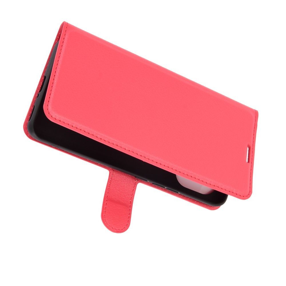 Вертикальный флип чехол книжка с откидыванием вниз для Xiaomi Mi 11 - Красный