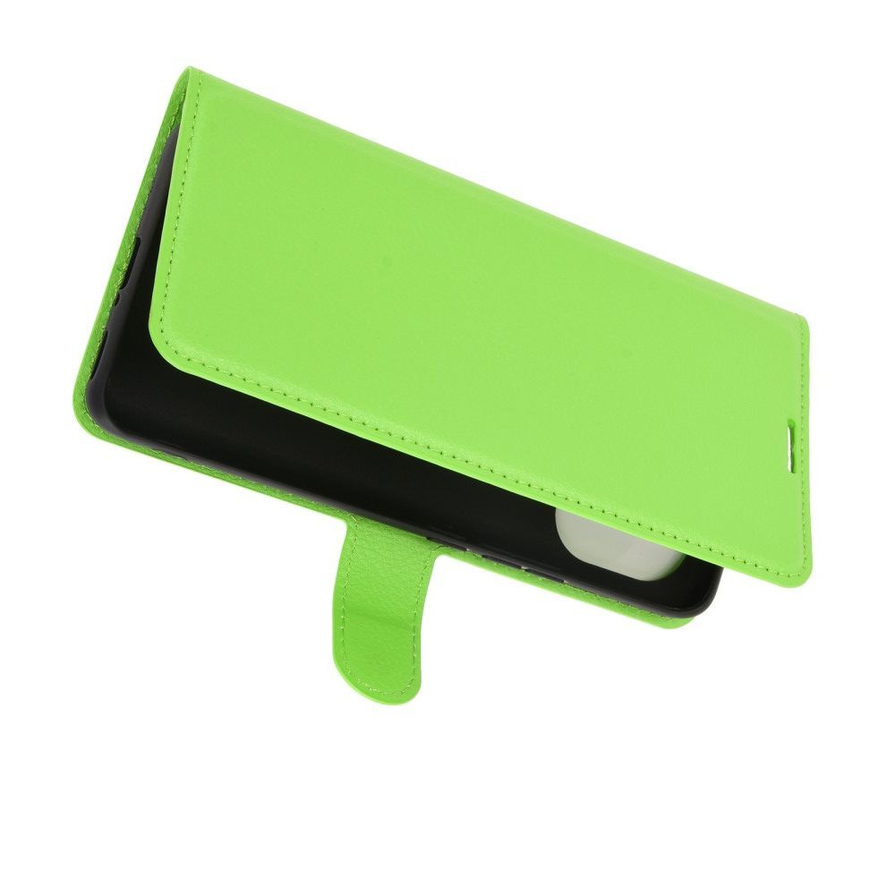 Вертикальный флип чехол книжка с откидыванием вниз для Xiaomi Mi 11 - Зеленый