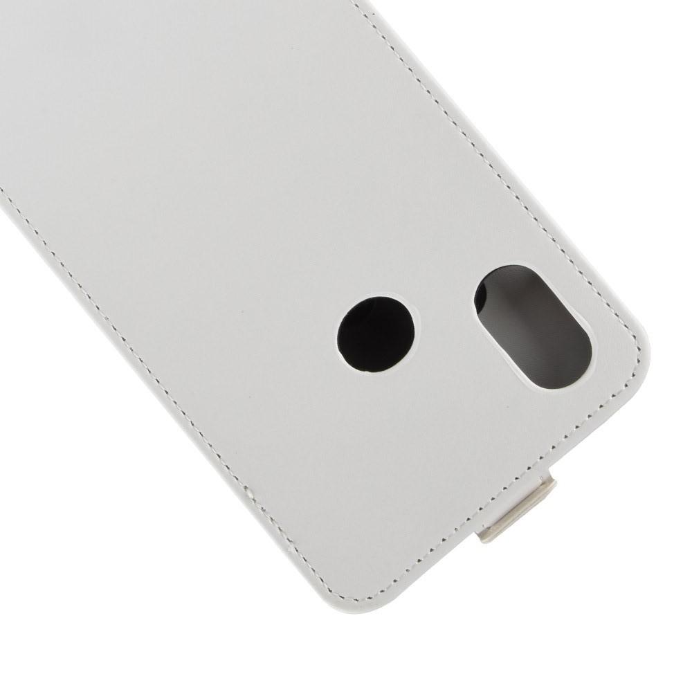 Вертикальный флип чехол книжка с откидыванием вниз для Xiaomi Mi A2 / Mi 6X - Белый