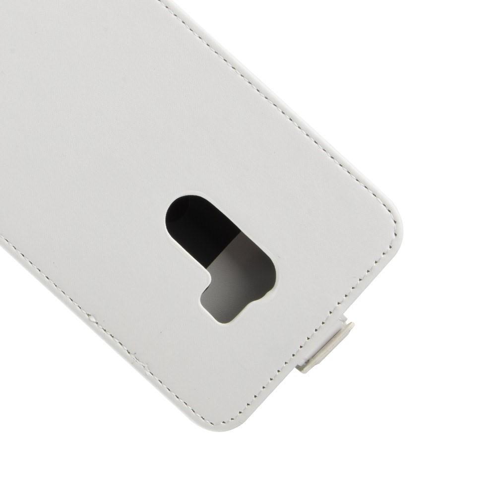 Вертикальный флип чехол книжка с откидыванием вниз для Xiaomi Pocophone F1 - Белый