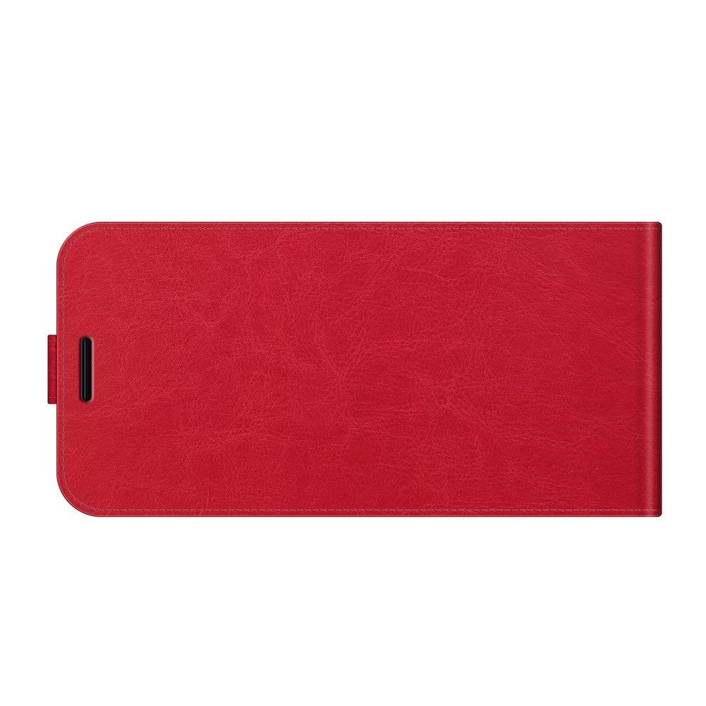 Вертикальный флип чехол книжка с откидыванием вниз для Xiaomi Redmi 10 - Красный