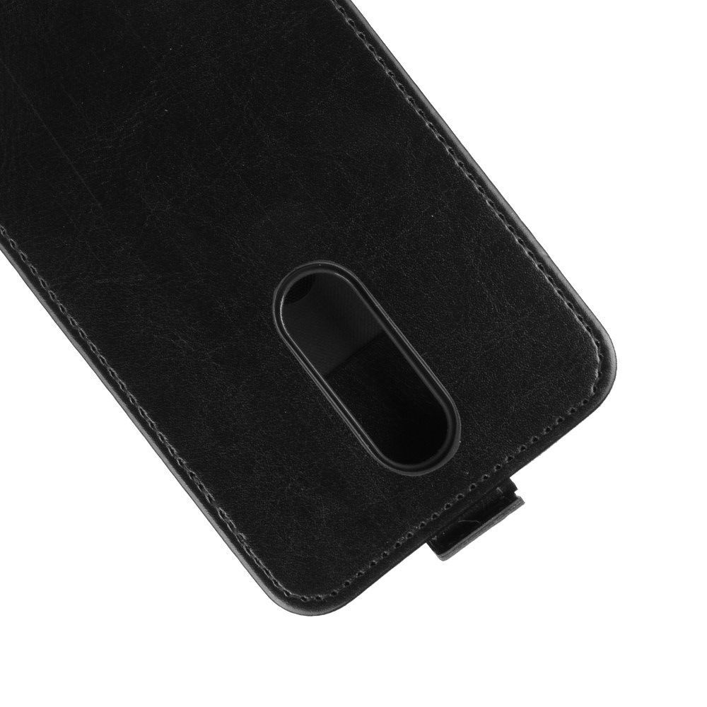 Вертикальный флип чехол книжка с откидыванием вниз для Xiaomi Redmi 8 - Черный