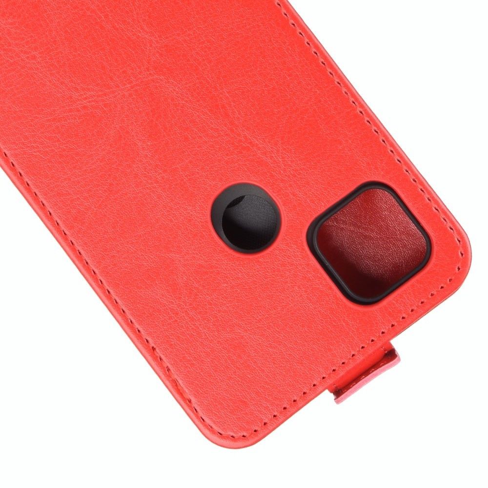 Вертикальный флип чехол книжка с откидыванием вниз для Xiaomi Redmi 9C - Красный