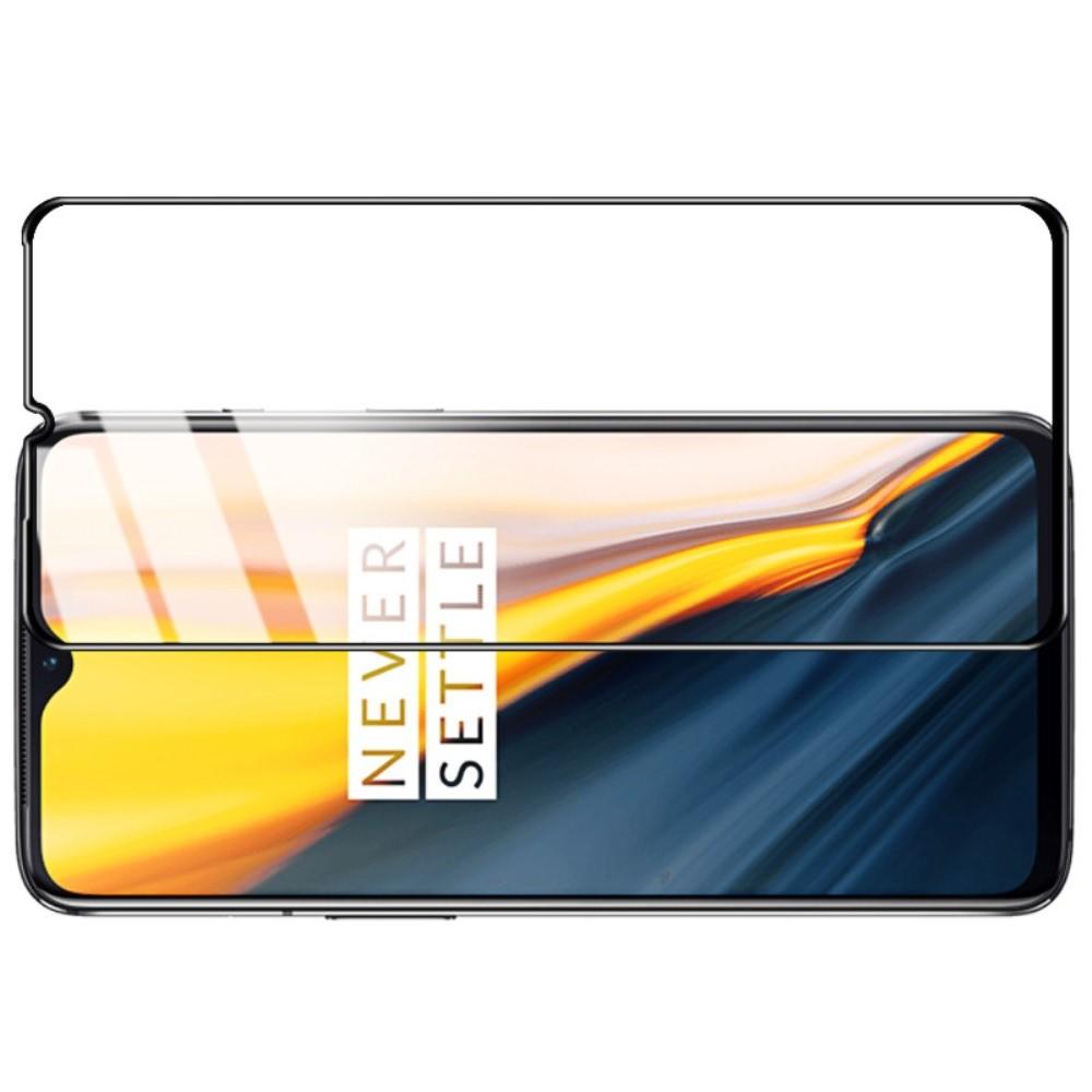 Закаленное Полноклеевое Full Glue Screen Cover IMAK Pro+ Стекло для OnePlus 7 Черное