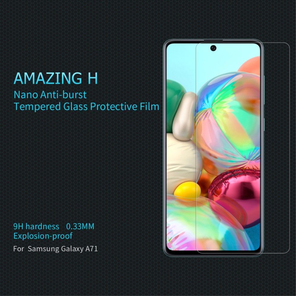Закаленное Защитное Олеофобное NILLKIN H Прозрачное стекло на экран Samsung Galaxy A71 / 10 Lite