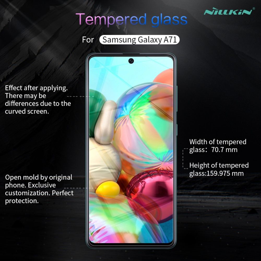 Закаленное Защитное Олеофобное NILLKIN H Прозрачное стекло на экран Samsung Galaxy A71 / 10 Lite