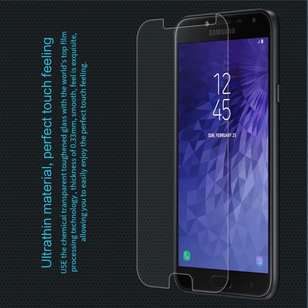 Закаленное Защитное Олеофобное NILLKIN H Прозрачное стекло на экран Samsung Galaxy J4 2018 SM-J400