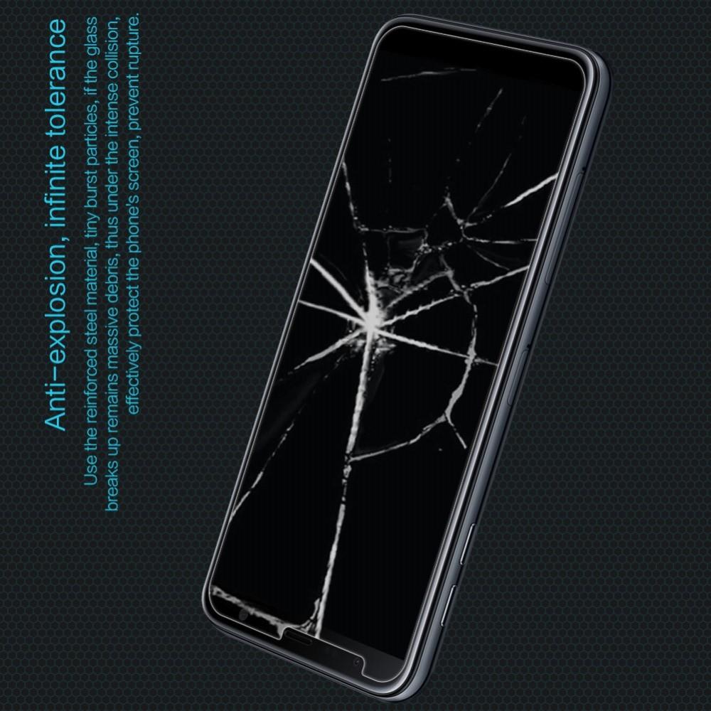 Закаленное Защитное Олеофобное NILLKIN H Прозрачное стекло на экран Samsung Galaxy J4 Plus SM-J415
