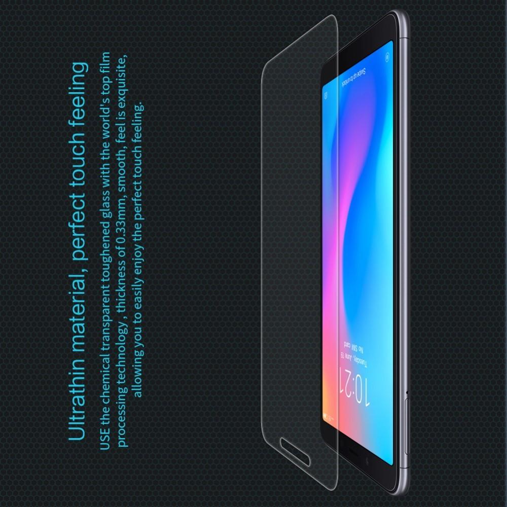 Закаленное Защитное Олеофобное NILLKIN H Прозрачное стекло на экран Xiaomi Redmi 6