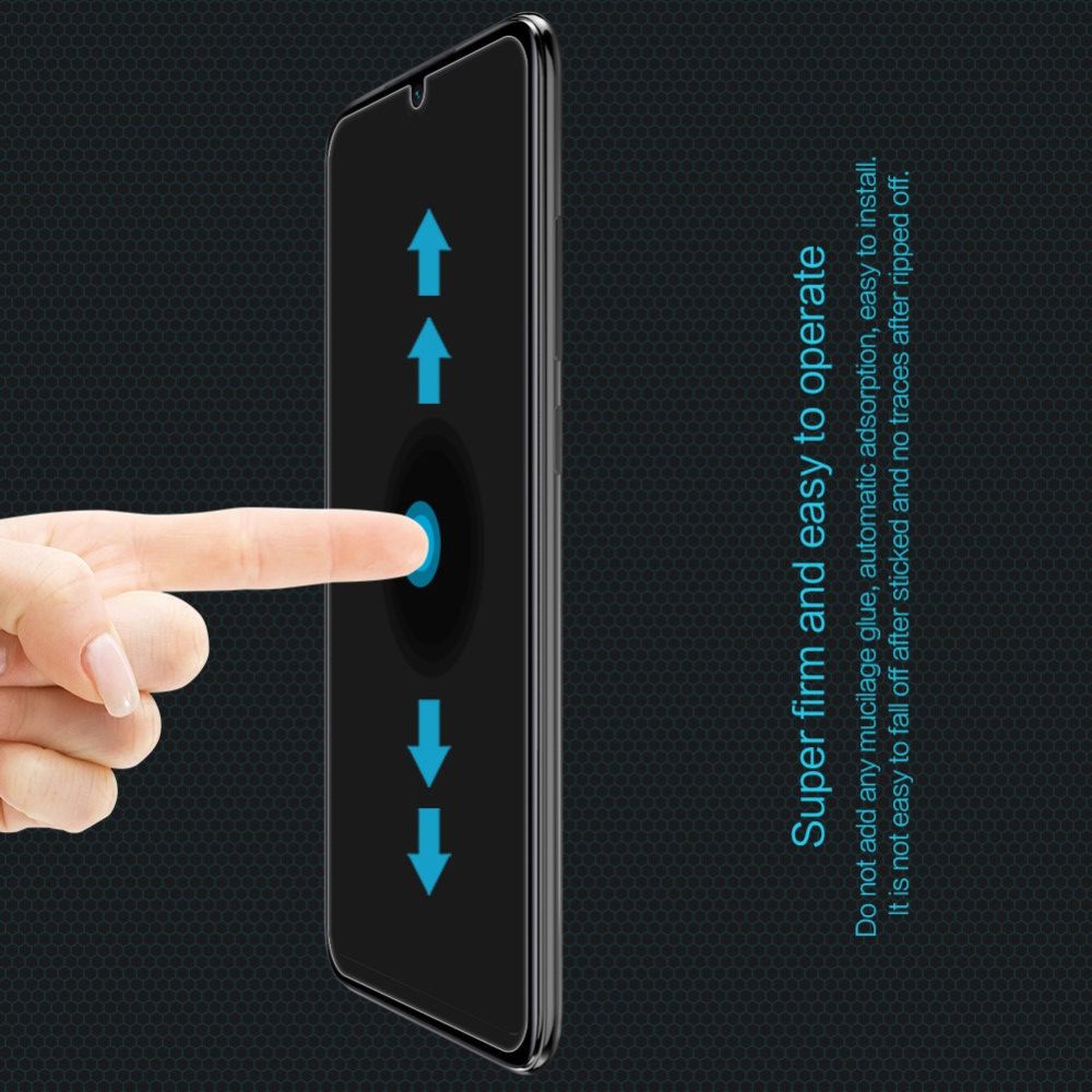 Закаленное Защитное Олеофобное NILLKIN H Прозрачное стекло на экран Xiaomi Redmi Note 8