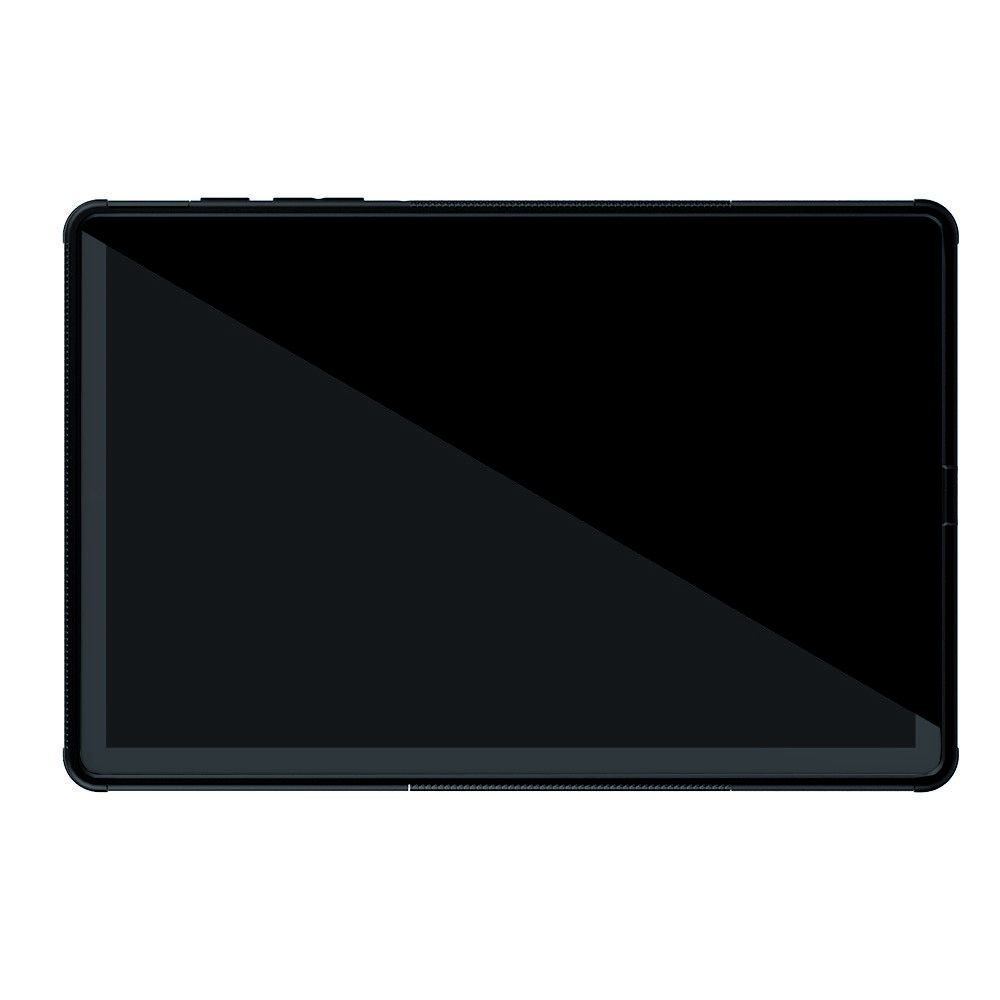 Защитный усиленный гибридный чехол противоударный с подставкой для Samsung Galaxy Tab S6 SM-T865 SM-T860 Белый