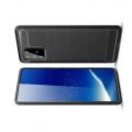 Carbon Fibre Силиконовый матовый бампер чехол для Samsung Galaxy S10 Lite Черный