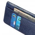 Боковая Чехол Книжка Кошелек с Футляром для Карт и Застежкой Магнитом для Huawei Nova 5T Синий