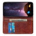 Боковая Чехол Книжка Кошелек с Футляром для Карт и Застежкой Магнитом для Huawei Nova 5T Коричневый
