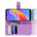 Боковая Чехол Книжка Кошелек с Футляром для Карт и Застежкой Магнитом для Huawei Honor 8A Фиолетовый