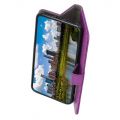 Боковая Чехол Книжка Кошелек с Футляром для Карт и Застежкой Магнитом для Huawei P40 lite E Фиолетовый