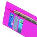 Боковая Чехол Книжка Кошелек с Футляром для Карт и Застежкой Магнитом для OPPO Realme XT Розовый