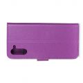Боковая Чехол Книжка Кошелек с Футляром для Карт и Застежкой Магнитом для Realme 6 Pro Фиолетовый