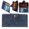 Боковая Чехол Книжка Кошелек с Футляром для Карт и Застежкой Магнитом для Samsung Galaxy A50 Синий