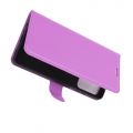 Боковая Чехол Книжка Кошелек с Футляром для Карт и Застежкой Магнитом для Samsung Galaxy A52 Фиолетовый