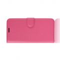 Боковая Чехол Книжка Кошелек с Футляром для Карт и Застежкой Магнитом для Samsung Galaxy S20 Plus Розовый