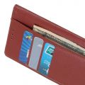 Боковая Чехол Книжка Кошелек с Футляром для Карт и Застежкой Магнитом для Sony Xperia 1 II Коричневый