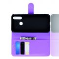Боковая Чехол Книжка Кошелек с Футляром для Карт и Застежкой Магнитом для Vivo Y12 / Y15 / Y17 Фиолетовый