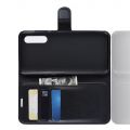 Боковая Чехол Книжка Кошелек с Футляром для Карт и Застежкой Магнитом для Xiaomi Mi 9 Черный