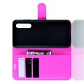 Боковая Чехол Книжка Кошелек с Футляром для Карт и Застежкой Магнитом для Xiaomi Mi 9 Lite Розовый