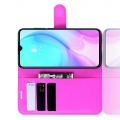 Боковая Чехол Книжка Кошелек с Футляром для Карт и Застежкой Магнитом для Xiaomi Mi 9 Lite Розовый
