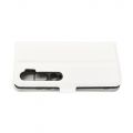 Боковая Чехол Книжка Кошелек с Футляром для Карт и Застежкой Магнитом для Xiaomi Mi Note 10 Белый