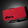 Боковая Чехол Книжка Кошелек с Футляром для Карт и Застежкой Магнитом для Xiaomi Mi Note 10 Красный
