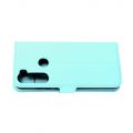 Боковая Чехол Книжка Кошелек с Футляром для Карт и Застежкой Магнитом для Xiaomi Redmi Note 8 Голубой