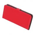 Боковая Чехол Книжка Кошелек с Футляром для Карт и Застежкой Магнитом для Xiaomi Redmi Note 9 Pro Красный