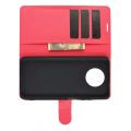 Боковая Чехол Книжка Кошелек с Футляром для Карт и Застежкой Магнитом для Xiaomi Redmi Note 9T Красный