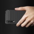 Carbon Fibre Силиконовый матовый бампер чехол для Huawei Honor 10i / Honor 20 Lite Черный