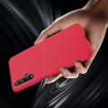 Carbon Fibre Силиконовый матовый бампер чехол для Huawei Honor 20 Красный