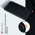 Carbon Fibre Силиконовый матовый бампер чехол для Huawei Honor Play 3 Красный