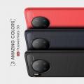 Carbon Fibre Силиконовый матовый бампер чехол для Huawei Mate 30 Красный