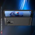 Carbon Fibre Силиконовый матовый бампер чехол для Huawei Mate 30 Lite Синий