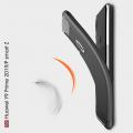 Carbon Fibre Силиконовый матовый бампер чехол для Huawei P Smart Z	 Черный