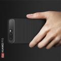 Carbon Fibre Силиконовый матовый бампер чехол для Huawei P10 Черный