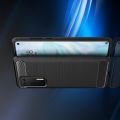 Carbon Fibre Силиконовый матовый бампер чехол для Huawei P40 Черный